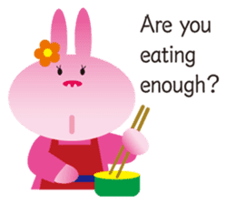 "The Rabbit" in spring days sticker #10507999