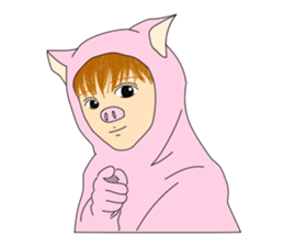 KAWAII boys sticker #10508212