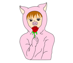 KAWAII boys sticker #10508214