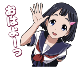 Schoolgirl "Suzu-chan" Sticker sticker #10508441