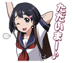 Schoolgirl "Suzu-chan" Sticker sticker #10508468