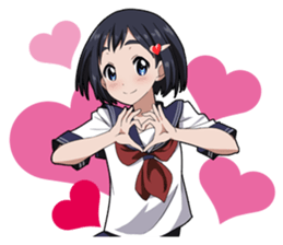 Schoolgirl "Suzu-chan" Sticker sticker #10508479