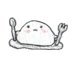 Mochi our day-to-day a mediocre sticker. sticker #10508710