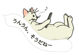 cat on an empty stomach in balloon style sticker #10508912