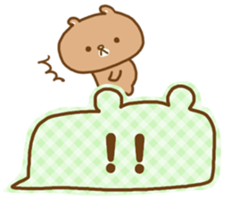 Desperate situation balloon of the bear sticker #10508969