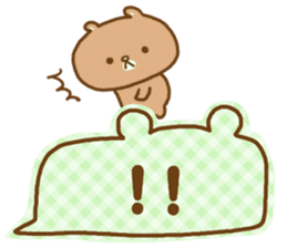 Desperate situation balloon of the bear sticker #10508969