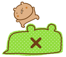 Desperate situation balloon of the bear sticker #10508972