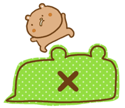 Desperate situation balloon of the bear sticker #10508972