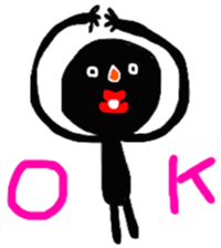 Black something strange guy! sticker #10510282