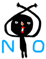 Black something strange guy! sticker #10510283