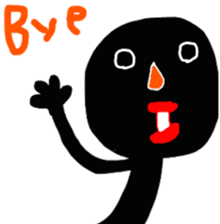 Black something strange guy! sticker #10510296