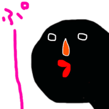 Black something strange guy! sticker #10510305