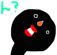 Black something strange guy! sticker #10510306