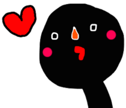 Black something strange guy! sticker #10510317