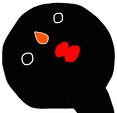 Black something strange guy! sticker #10510318