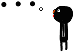 Black something strange guy! sticker #10510319