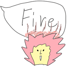 Monster with balloon sticker #10510642