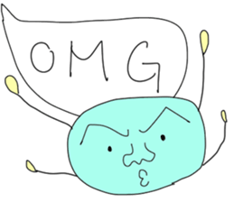 Monster with balloon sticker #10510644