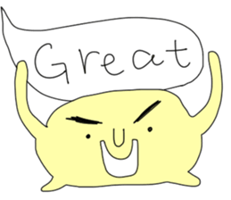 Monster with balloon sticker #10510649