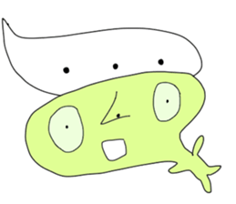 Monster with balloon sticker #10510650