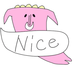 Monster with balloon sticker #10510661