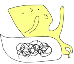 Monster with balloon sticker #10510665