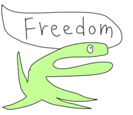 Monster with balloon sticker #10510668