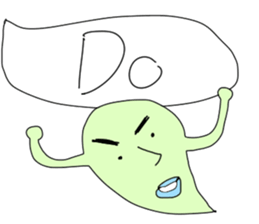 Monster with balloon sticker #10510671