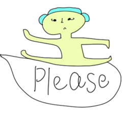 Monster with balloon sticker #10510677