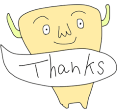 Monster with balloon sticker #10510678