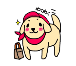 Golden Retriever PINKY sticker #10510685