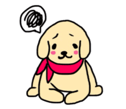 Golden Retriever PINKY sticker #10510686