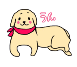 Golden Retriever PINKY sticker #10510693