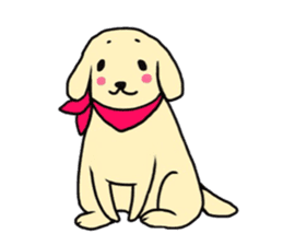 Golden Retriever PINKY sticker #10510700