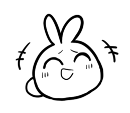 The PUNIPUNI rabbit sticker #10511869
