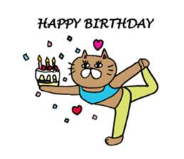 Yogini CAT'S sticker #10512103