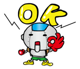 Primary schoolchild robot Takashi sticker #10512683