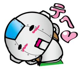 Primary schoolchild robot Takashi sticker #10512695
