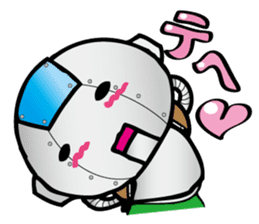 Primary schoolchild robot Takashi sticker #10512695