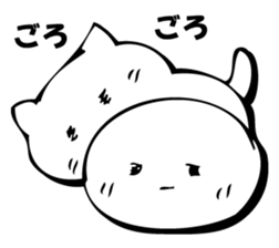 Gentle cat and seal. sticker #10513022