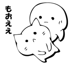 Gentle cat and seal. sticker #10513028