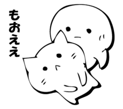 Gentle cat and seal. sticker #10513028
