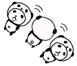 Panda in panda 9 sticker #10513070