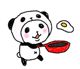 Panda in panda 9 sticker #10513076