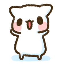 Fluffy cat! sticker #10514617