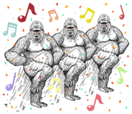 Gorilla gorilla gorilla 6 sticker #10515120