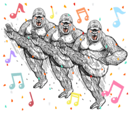 Gorilla gorilla gorilla 6 sticker #10515123
