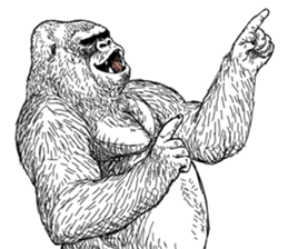 Gorilla gorilla gorilla 6 sticker #10515130