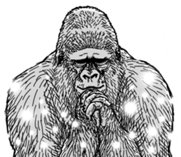 Gorilla gorilla gorilla 6 sticker #10515137