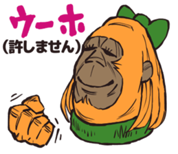 Polite gorilla 2 sticker #10515227